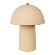 Lampe champignon en céramique beige h31cm E27 - Sand