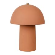 Lampe champignon en céramique terracotta h31cm E27 - Sand