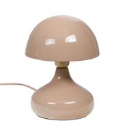 Lampe champignon en fer taupe h28cm E27 - Josette