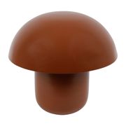 Lampe champignon fer h25cm ambiance brun foncé - Champart