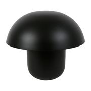 Lampe champignon fer h25cm ambiance noir mat - Champart