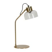 Lampe design en fer h54cm doré et verre - courba