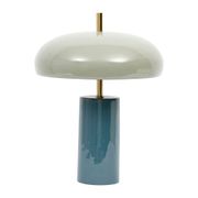 Lampe champignon en fer bleu d30xh40cm - Arty