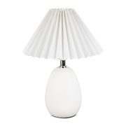 Lampe en terrecuite blanc h33cm - Funny
