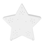 Lampe étoile en porcelaine blanc h15cm - Beezz