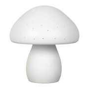 Lampe led champignon en porcelaine blanc h22cm - Champignon