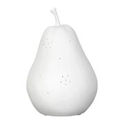 Lampe led poire en porcelaine blanc h24cm - Poire