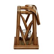 Lanterne en peuplier h28cm