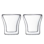 Lot de 2 tasses double paroi 10cl - assam