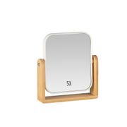 Miroir en bambou grossisement x5 18x4.5xh4.5cm