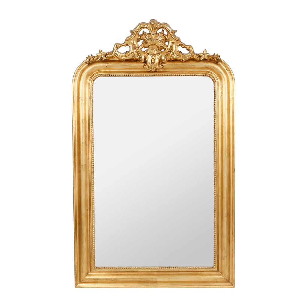 Miroir baroque doré en bois - Féerie
