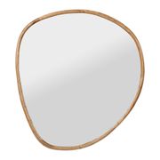 Miroir irrégulier en bois de manguier naturel 93x97cm -hervea