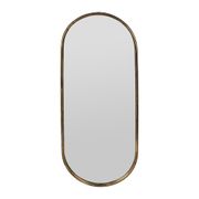 Miroir ovale en fer 35.5x89.5cm - Aziru