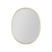 Miroir ovale en fer doré 40x35cm - Ilena