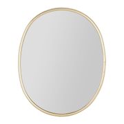 Miroir ovale en fer doré 50x42cm - Ilena