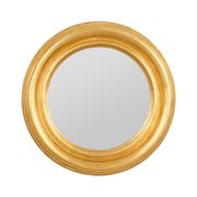 Miroir rond doré D35cm - Drachma