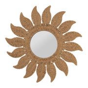 Miroir rond en corde naturel d60cm - Allegra