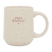 Mug papa en grès blanc 38cl - Beezz
