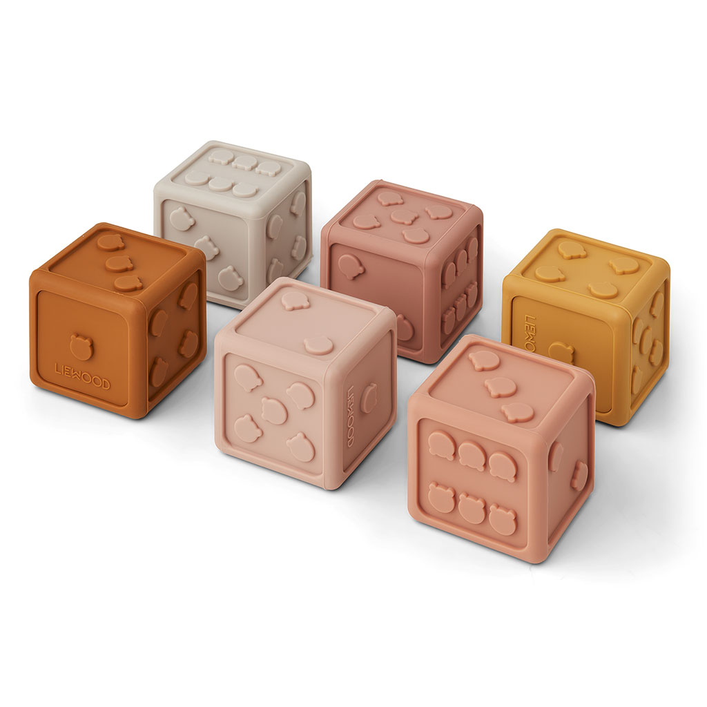 fabriquedestyles.com - Pack de 6 des gloria rose multi mix