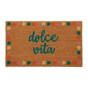 Paillasson "dolce vita" en coco vert 73x43cm - Dolce Vita