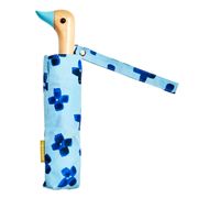 Parapluie compact manche tête de canard floral rain