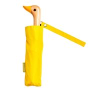Parapluie compact manche tête de canard jaune