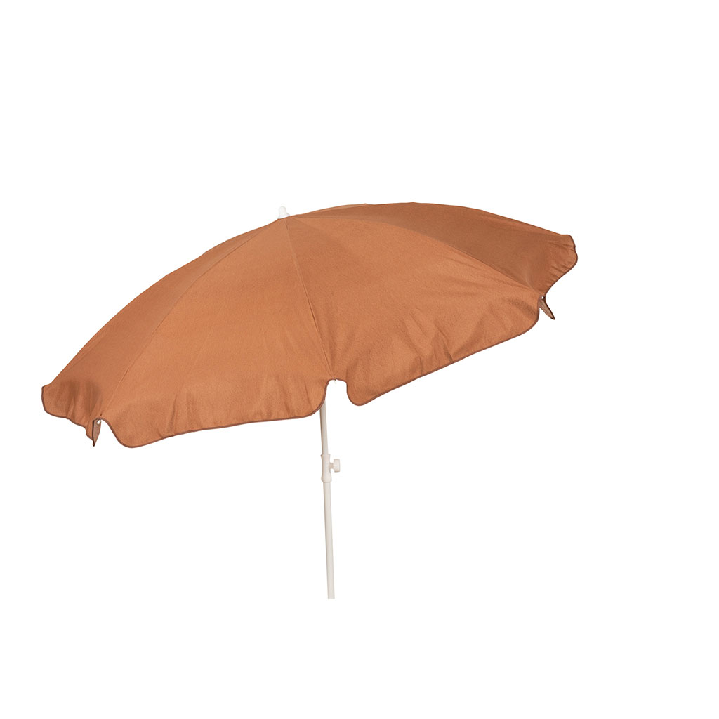 Parasol de plage en coton terracotta d200xh200cm - Colors