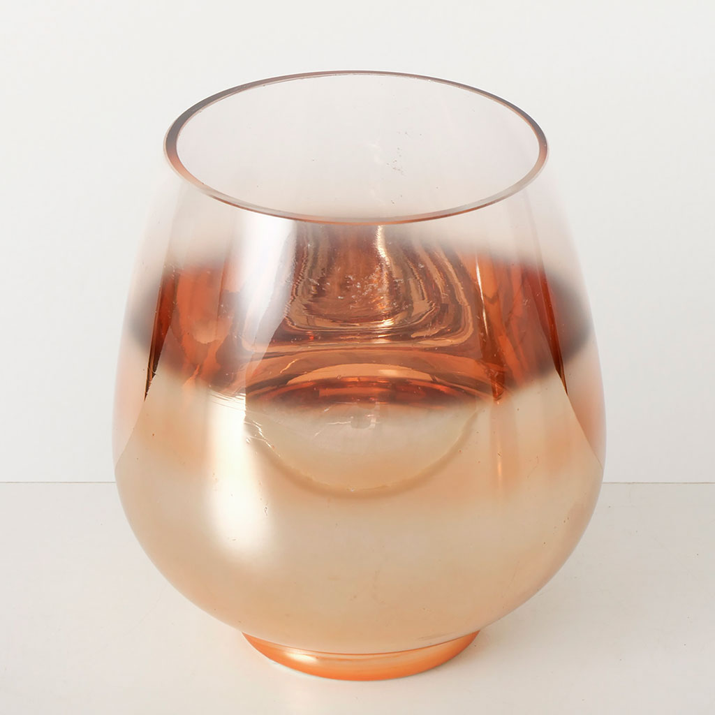 Photophore en verre cuivre h16cm - Grazia