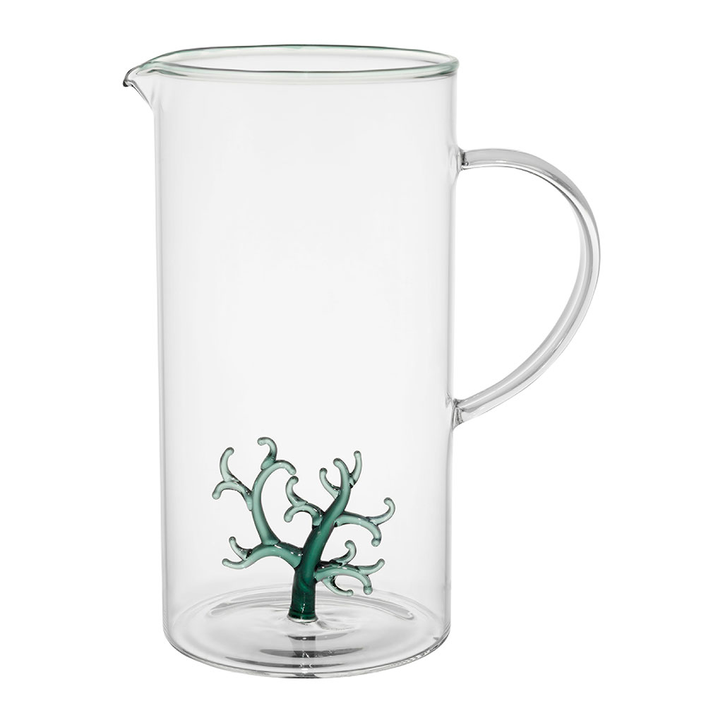 Pichet corail en verre 1.3L - Océan