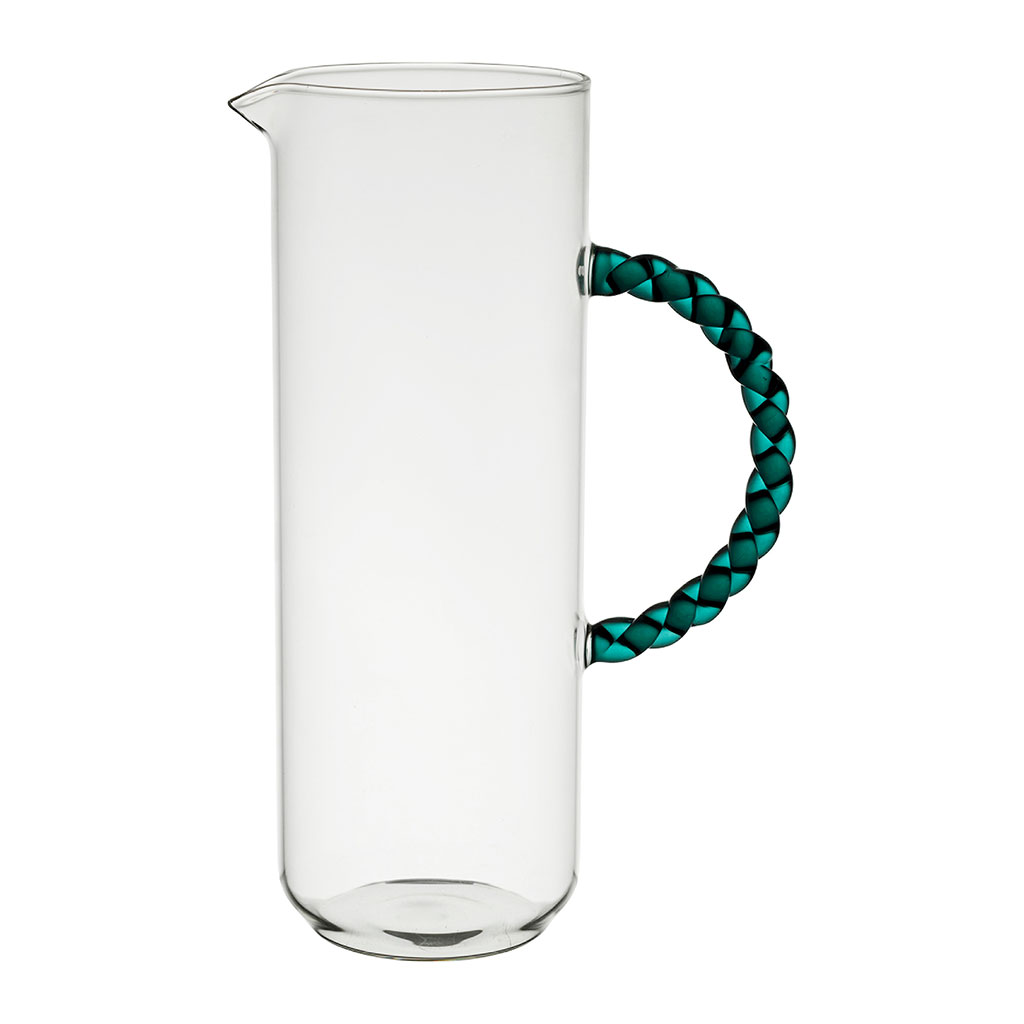 Pichet en verre borosilicate émeraude 1L - Colorea