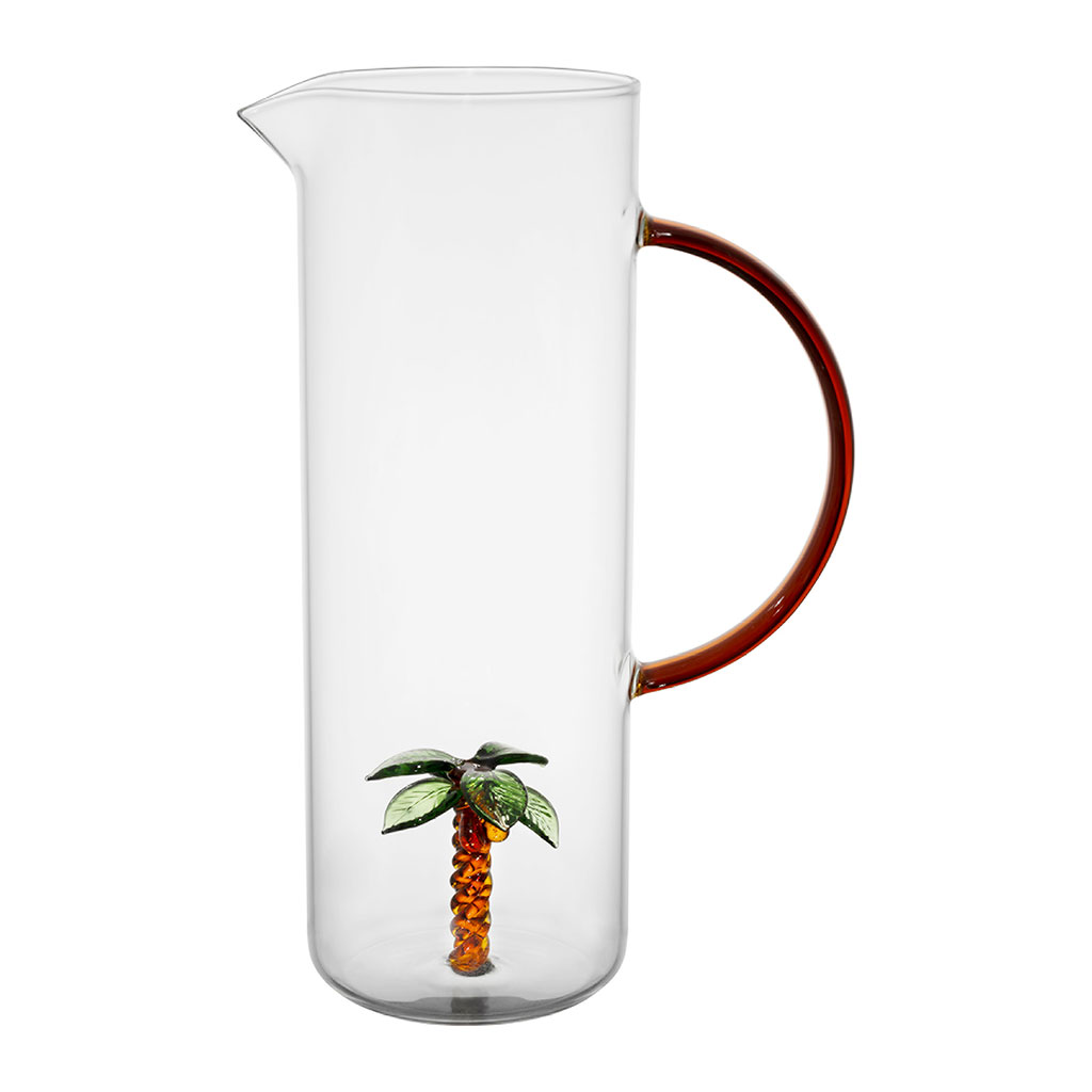 Pichet palmier en verre 1l - Colorea