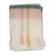 Plaid en tissu vert et rose 170x130cm - Klosen