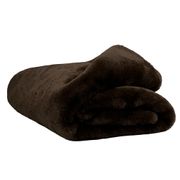 Plaid fausse fourrure brun 150x200cm - Chamonix