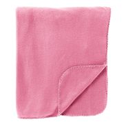 Plaid polaire en tissu rose 130x160cm - Dex