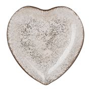 Plat cœur en verre mercurisé 29x29cm - Coeur