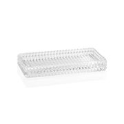 Plateau en verre 27.5x13.5cm - Diamond