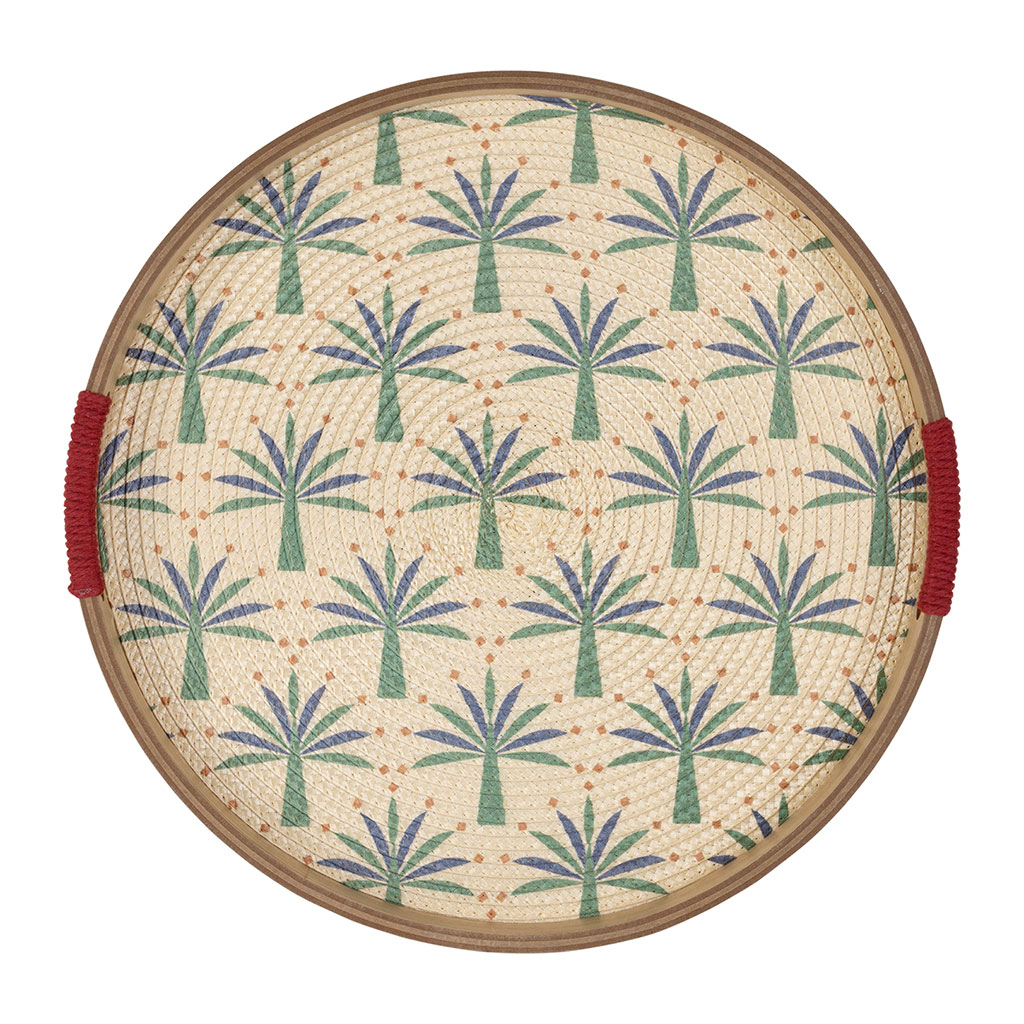 Plateau De Service En Bois, Plateau Rond De Nourriture, Plat De Plat De Service Pour Le Restaurant à La Maison(18 * 18cm