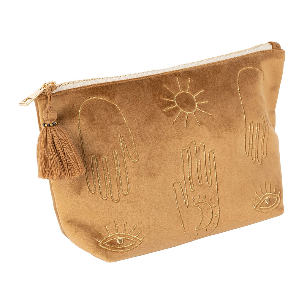 Pochette brodee en velours mordor Golden Fabrique de Styles