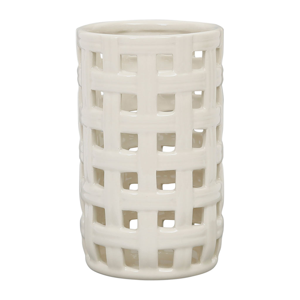 Porte ustensiles en grès écru - Organic