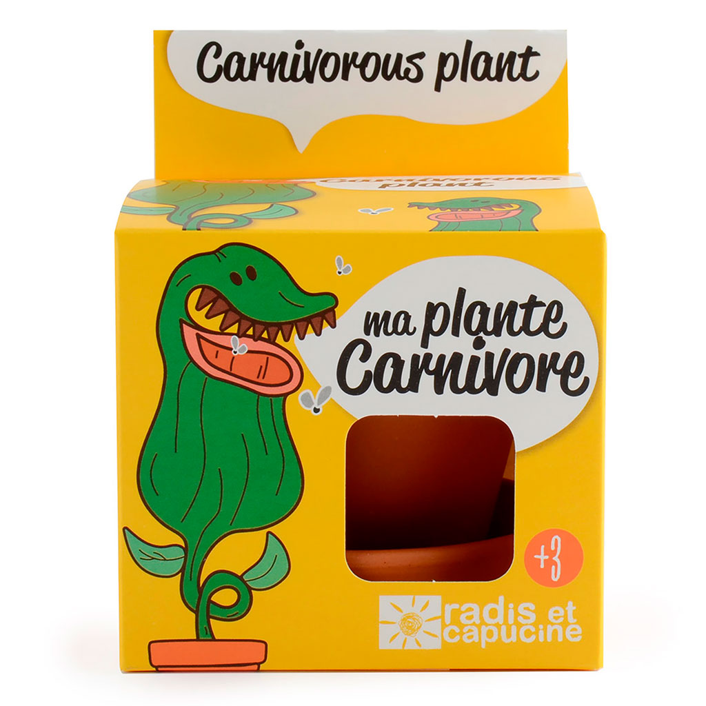 Pot d8cm avec coupelle plantes carnivores