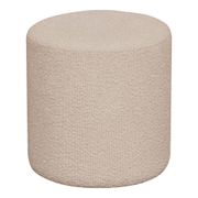 Pouf en tissu bouclette beige - Will