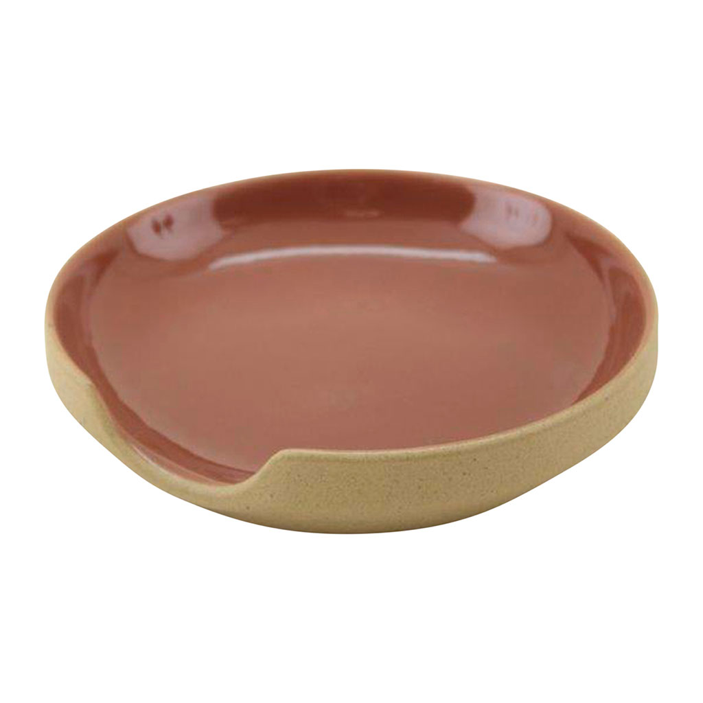 Repose cuillère en grès tomette - Jade