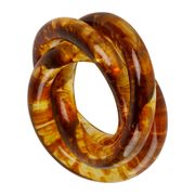 Rond de serviette en résine ambre - Amber