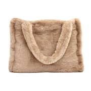 Sac en fausse fourrure beige - Chamonix