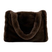 Sac en fausse fourrure brun - Chamonix