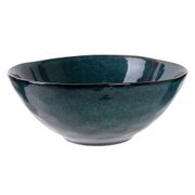 Saladier en grès bleu d28cm - Au grès du temps