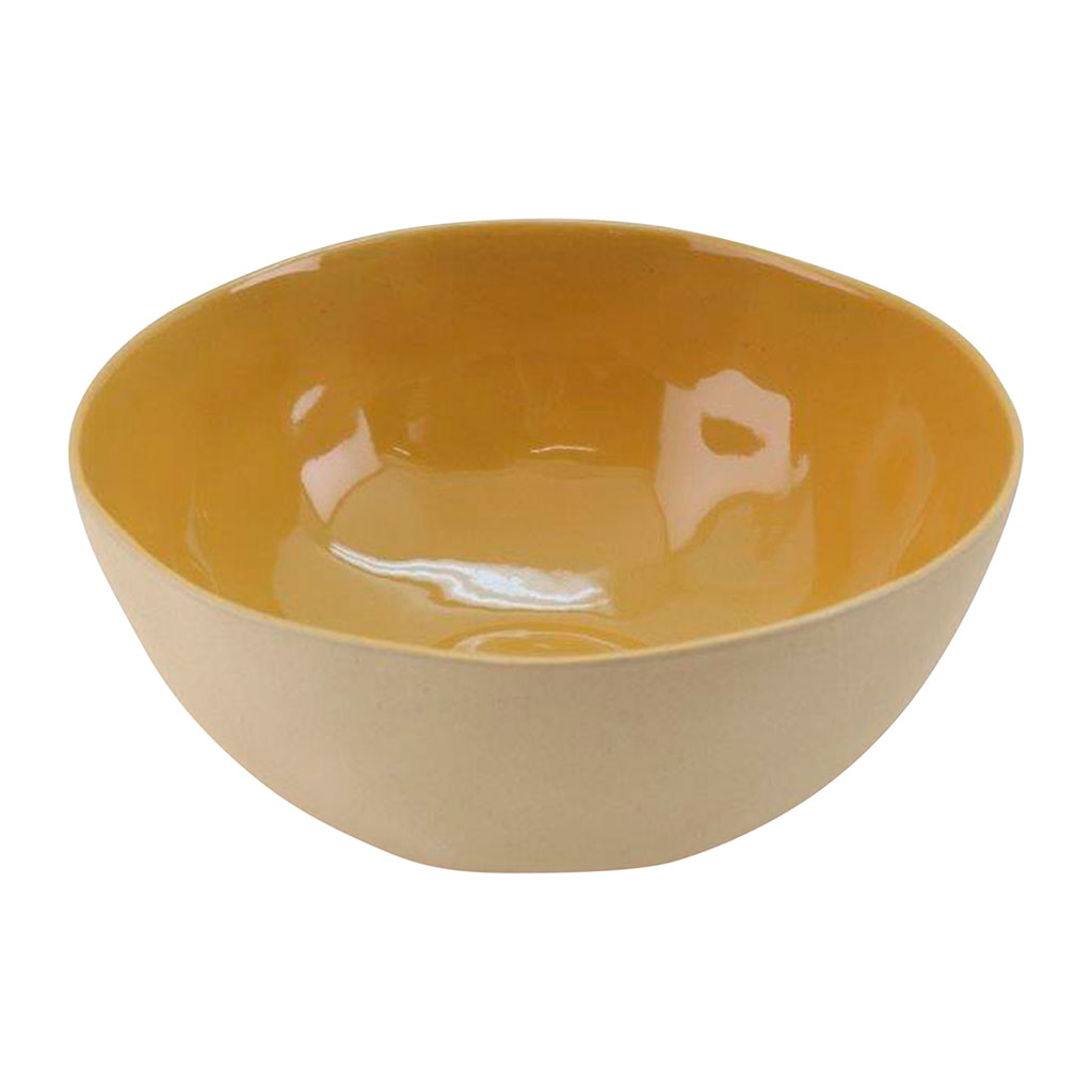 Saladier en grès curry d26cm - Jade