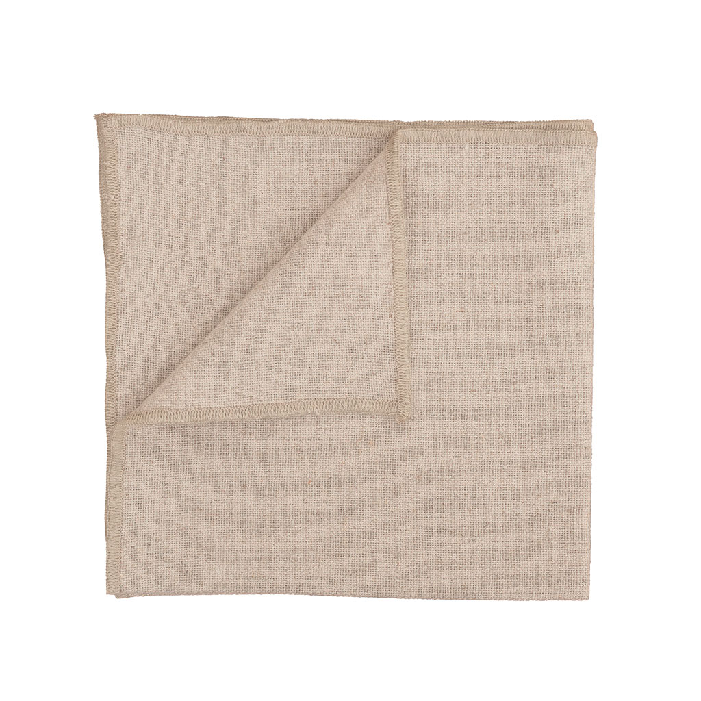 Serviette de table en lin et coton naturel 40x40cm - Corte