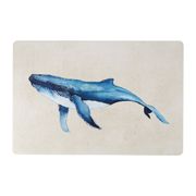Set de table baleine en vinyle bleu 30x45cm - Baleine