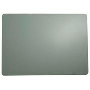 Set de table rectangle en simili cuir vert menthe 46x33cm - Optic